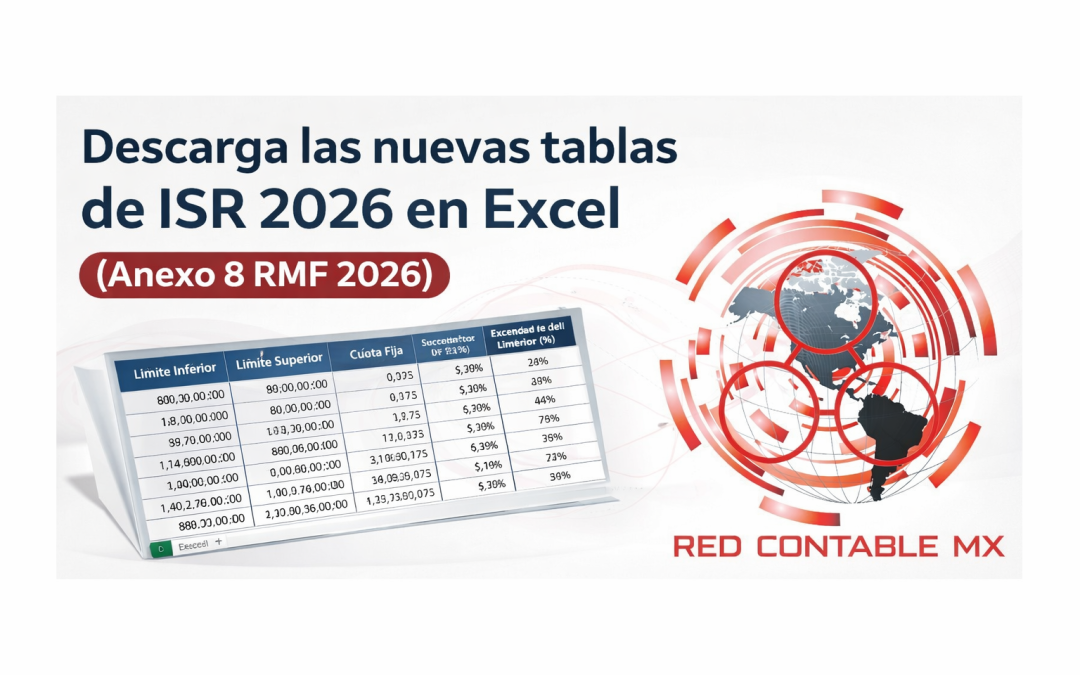 Descarga las nuevas tablas de ISR 2026 en excel (Anexo 8 RMF 2026)
